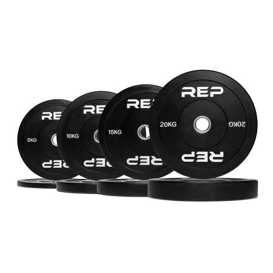 REP Fitness Bumper Plate 5-20 kg. sort