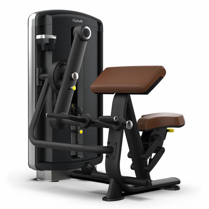 Intenza Dezign dual biceps- og tricepsmaskine til styrketræning i fitnesscenter