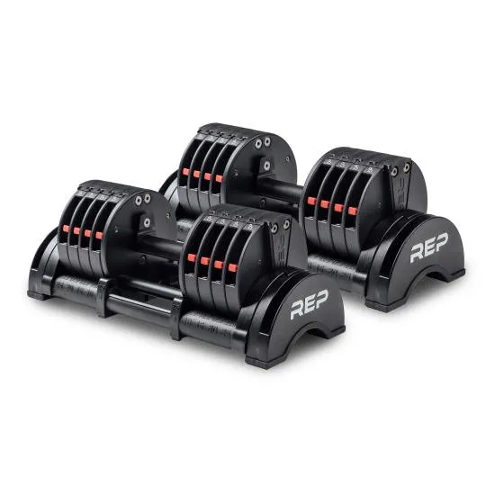 REP Fitness QuickDraw Adjustable Dumbbell - 25kg (Sæt) fra REP Fitness