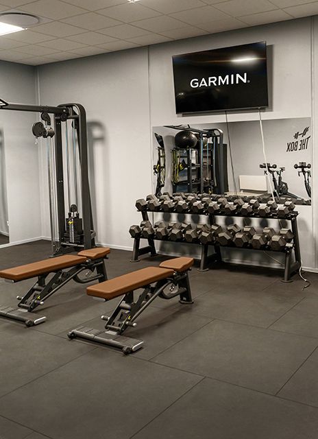 Garmin fik et firmagym på knap 60 m² – med fokus på kvalitet, design og driftssikkerhed