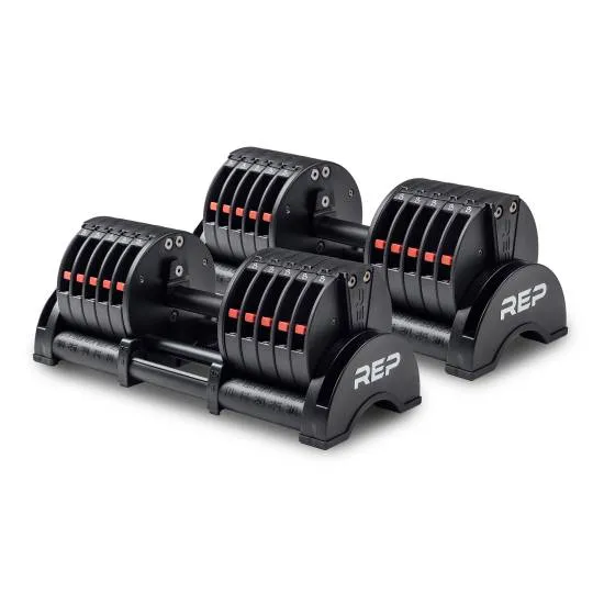 REP Fitness QuickDraw Adjustable Dumbbell - 30kg (Sæt) fra REP Fitness