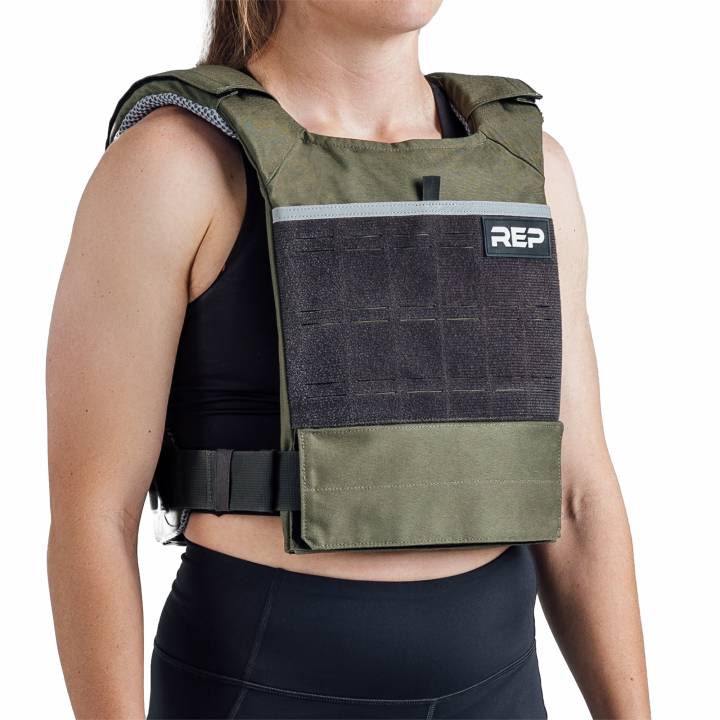 REP Fitness Strata vægtvest i olive til crosstraining og funktionel træning