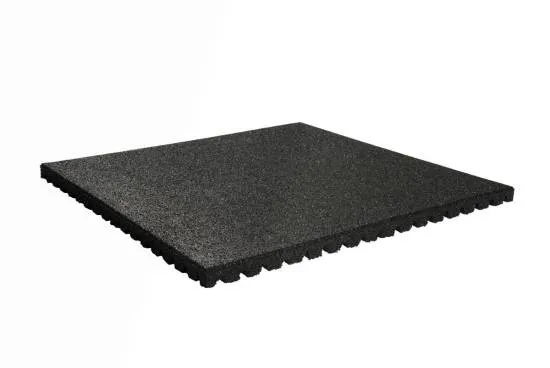 Granuflex Outdoor Xtreme Gummiflise 1000 x 1000 x 43 mm Black