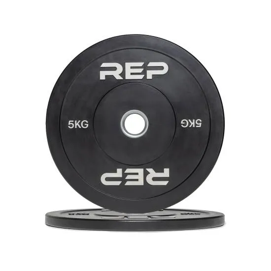 REP Fitness Bumper Plate 5 kg sort