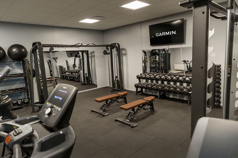 Garmin fik et firmagym på knap 60 m² – med fokus på kvalitet, design og driftssikkerhed