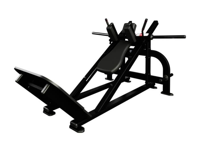 Nautilus plate loaded hack squat til styrketræning i fitnesscenter og kommercielle træningsrum.