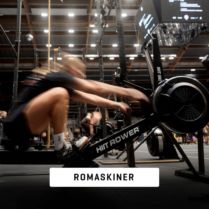 HIIT rower romaskine til crossfit og konditionstræning i kommercielt fitnesscenter