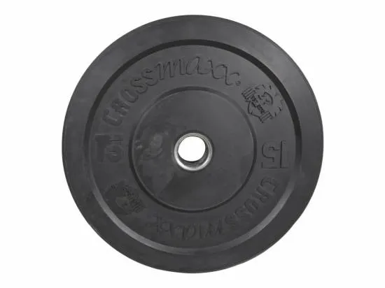 Crossmaxx Bumper Plate 15 kg Sort