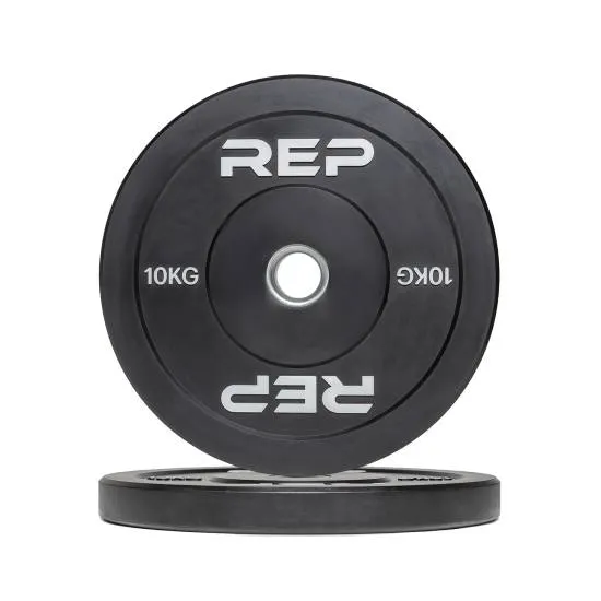 REP Fitness Bumper Plate 10 kg - Sort fra REP Fitness