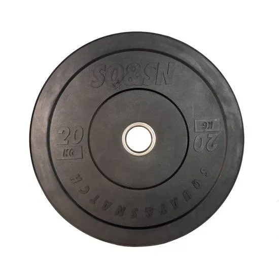 SQ&SN Bumper Plate 20 kg Black fra SQ&SN SQ&SN Bumper Plate 20 kg Black fra SQ&SN